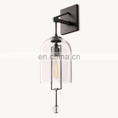 Custom Luxury Blown Glass Wall Lamp FULCRUM SCONCE for Villa Living Room photo-3