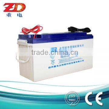 For solar street light OEM ODM 12v deep cycle gel battery