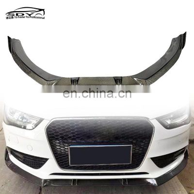 A4 S4 B8.5 STP Style High Quality Carbon Fiber Front Lip Front Splitter Front Bumper Lip For Audi A4 S4 B8.5