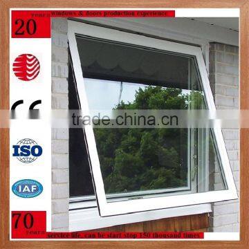 Aluminum top hung double glazing awning windows