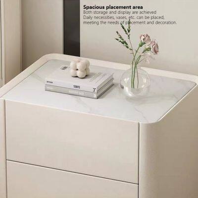 Rock Panel and Wooden Cabinets Nightstands for Your Bedroom photo-4