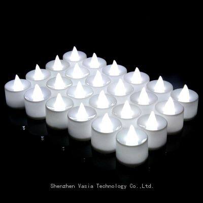 Wholesale Round Tealight Candles, Flameless LED Battery-Powered Flickering for Weddings & Decor
