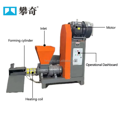 Sawdust Briquette Compression Machine Small Wood Sawdust Charcoal Briquette Making Machine for Sale