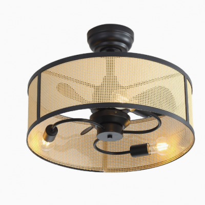 Американский ретро вентилятор-лампа (Wechat:13510231336)