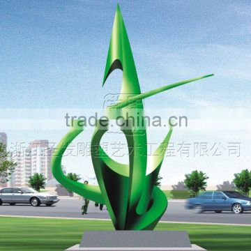 Statues Type and Natural Style outdoor abstract stainless steel sculpture