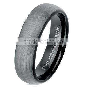 Mens Womens Tungsten Carbide Ring Brushed Wedding Band Engagement