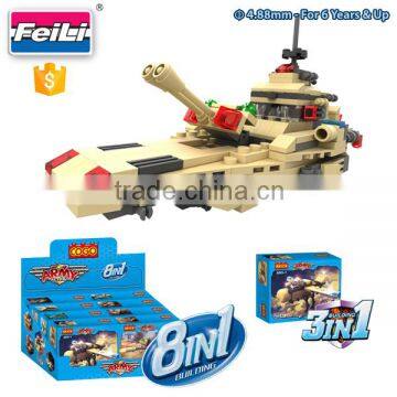 Cogo blocks 2016 8 IN 1 Army Building bricks creative bricks toy