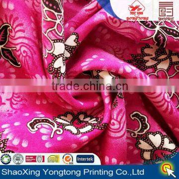 100% viscose fabric printed fashion flowers