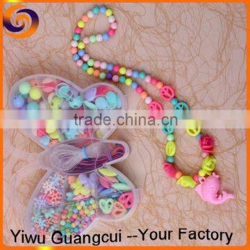 Plastic butterfly box choker collar necklace diy