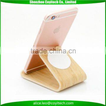 Micro suction wooden charging dock mount for apple watch iphone 6s iPad new