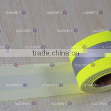 Fluorescent Yellow-Green Flame Retardant Reflective Fabric photo-5