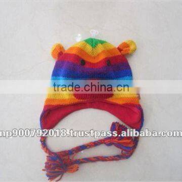 Rainbow Color Children Animal Hat