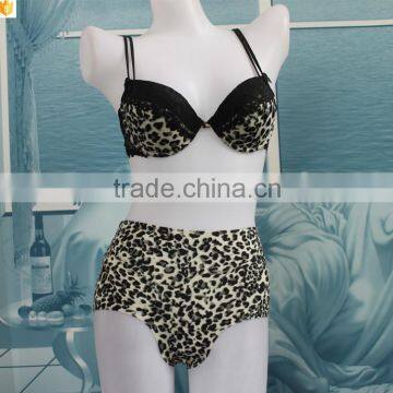 Latest white milk leopard decorative and high waist seamless underwear