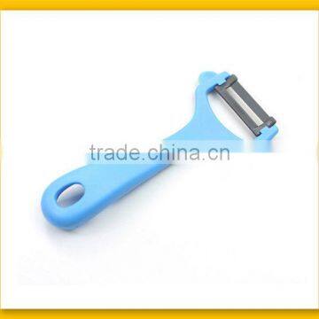 Blue plastic handle paring knife