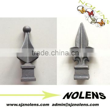 ornamental wrought iron spearhead/forged iron spearhead wholesale