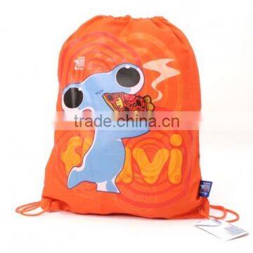 cute cartoon drawstring backpack for promotion
