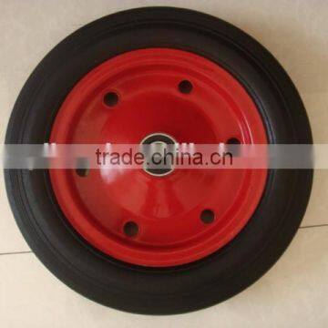 machine use heavy duty solid rubber wheel, 15 inch solid rubber wheel