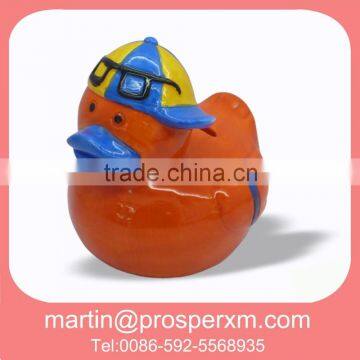 Duck design of ceramic saving money box