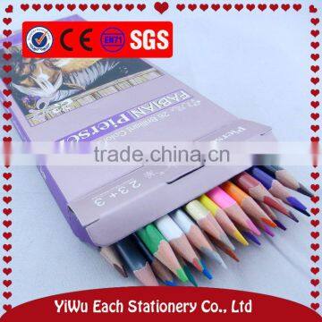 12 pcs 7 Inch wooden personalized colored pencils in the craft box