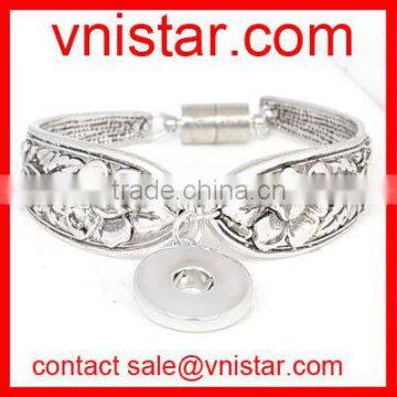 Vnistar interchangeable snap button bangle bracelet wholesale VSB133