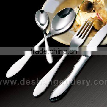 Silver modern cutlery set wholesale china product flatware for wedding