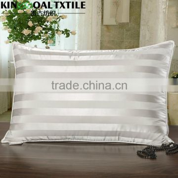 Silk Pillow Hotel New Style 100% Silk with stripe standard size Pillow                        
                                                Quality Choice