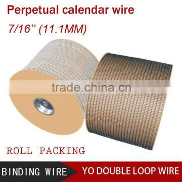 7/16 inch binding wire yo wire loop twin loop wire binder YO double loop