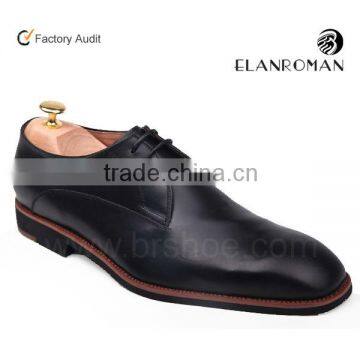 Fashionable classic Black color leather handmade shoe