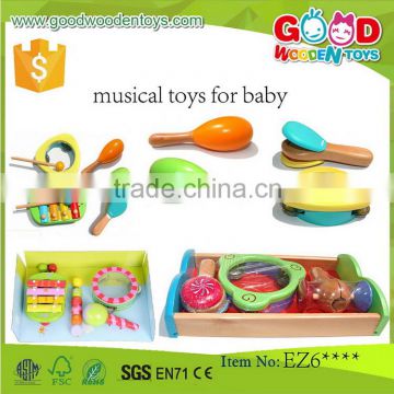 EN71/ASTM hot sale colorfull wooden educational musical toys for baby