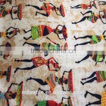 Ethnic Stretch Satin Printed Fabrics photo-6