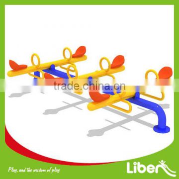 galvanized steel popular plastic outdoor seesaw for kid