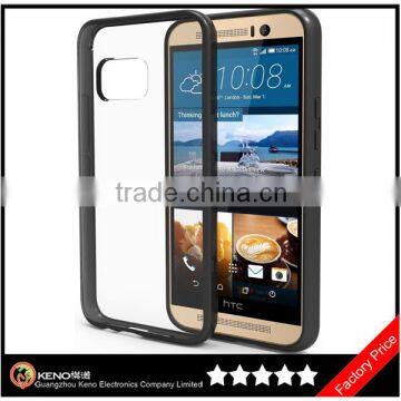 Keno Factory Price for HTC One M9 Mobile Phone Case, Transparent Soft TPU Clear Case for HTC M9