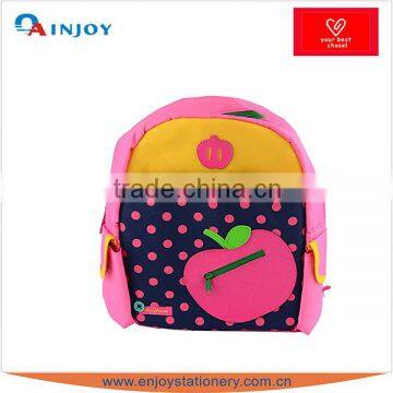 Cute Apple Pattern Girl Style Junior School Bag