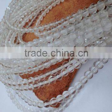 4-6mm Natural Clear Crystal Quartz Beads,round Crystal Beads photo-3