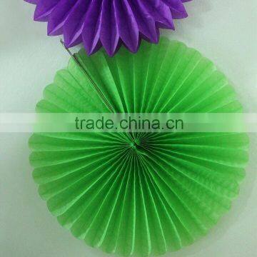 Handmade Hanging Party Wedding Decorations Paper Fan,round Tissue Paper Fan photo-3