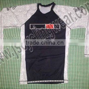 Custom Sublimation printed Rash guard Long Sleeve