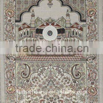 Jacquard cotton&polyester prayer carpet for Muslim design DM-001