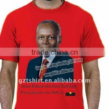 Election campaign photo printing 100%cotton t shirts