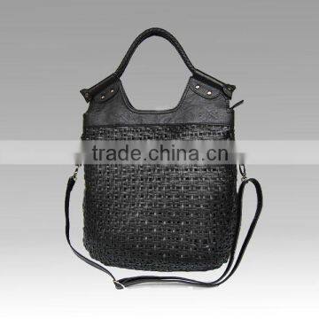 MH8002-2013 New Arrival Fashion woven beach bag casual leather bag