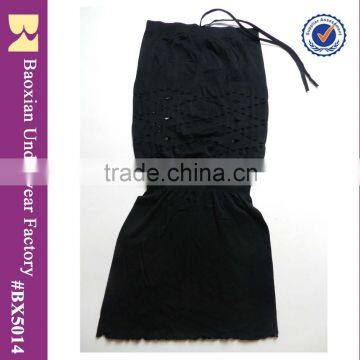 Black Tube Wasit Jacquard Dress