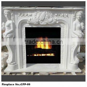 High Quality Victorian Carved Marble Fireplace