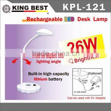 KING BEST Fashionable Rechargeable Built-in high capacity lithium battery 180 Degree Rotation led table lamp