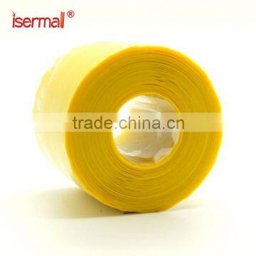 Isermal self-fusing silicone insulating & repair wrap tape 50mm yellow color