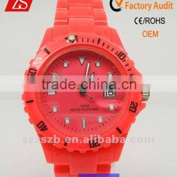 2012 Most Popular Plastic Wristband Watch promational watches