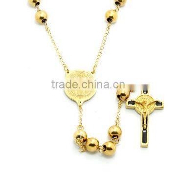 wholesale rosary beads necklace long chain handmade catholic religious items christian prayers 8MM