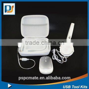 Promotional Computer Travel Kit Laptop Accessory Travel Kits USB Tool Kit White Color photo-5