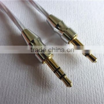 DC3.5M to DC3.5M metal transparent cable