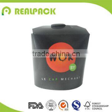 Disposable Brown Kraft Cardboard Paper Food Containers for Noodle photo-4