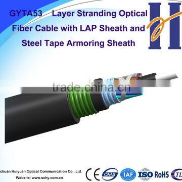 Outdoor double armor optical fiber cable GYFTA53 china optical cable fiber optical cabling