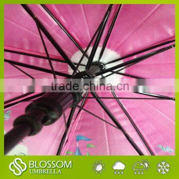 Custom Print Plastic Transparent Outdoor Child Umbrella